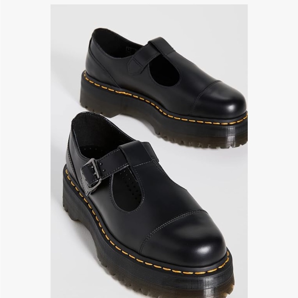 Black Dr. Martens Mary Jane bethan loafers shoes women’s size 9